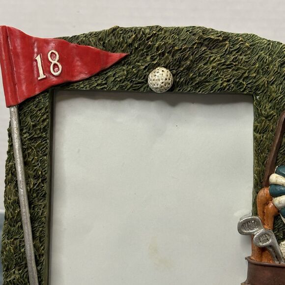 Vintage Tidewater Designs Golf Themed 3D Resin Picture Frame 4x6 - Picture 4 of 8